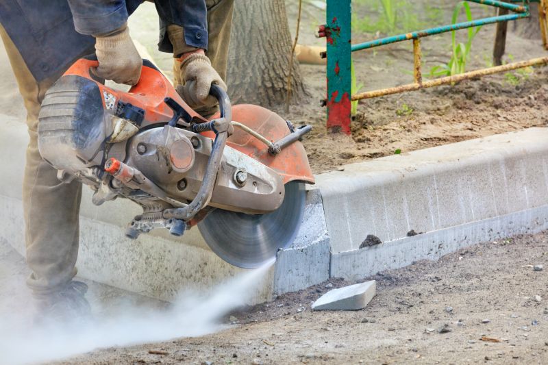 Concrete Curb Sawing